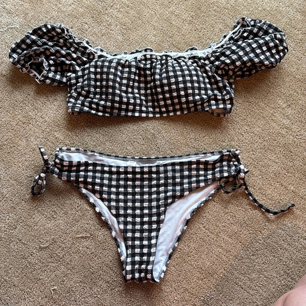 Aerie off the shoulder bikini set